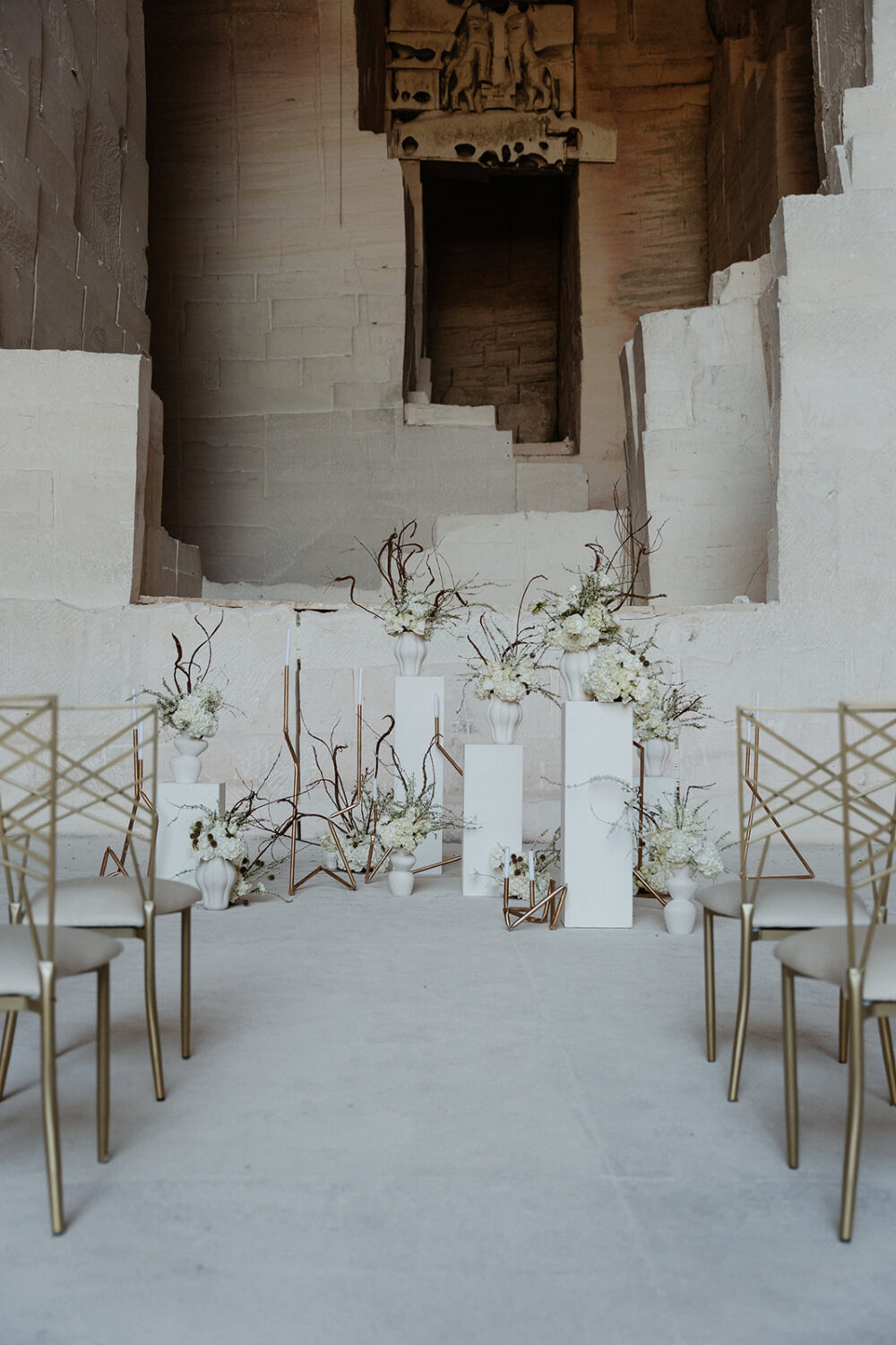 Mariage Couture aux Carrières des Lumières © Sidonie Vidal